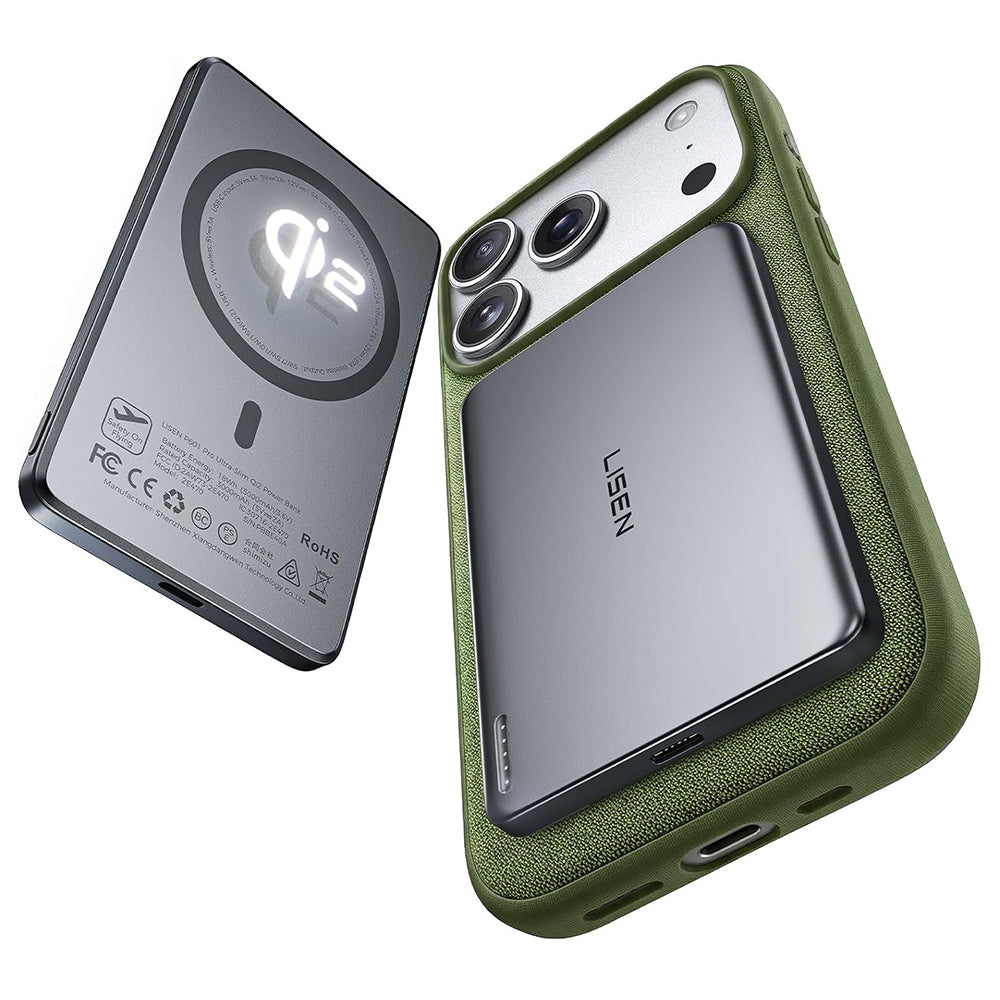 Baterie externa Lisen L601 Pro (YL0325090011), 5000mAh, 15W, Gri
