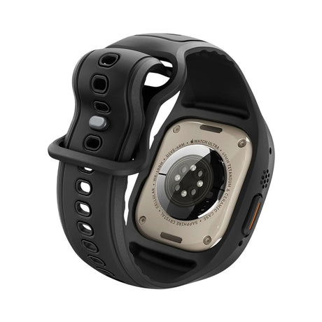 Husa smartwatch Spigen Liquid Air Pro compatibil cu Apple Watch Ultra / Ultra 2 / Ultra 3, Negru