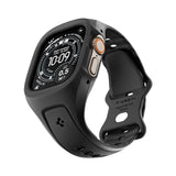 Husa smartwatch Spigen Liquid Air Pro compatibil cu Apple Watch Ultra / Ultra 2 / Ultra 3, Negru