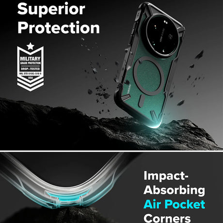 Ringke Husa de protectie Ringke Fusion X MagSafe compatibil cu Xiaomi 17 Ultra, Negru – imagine 3