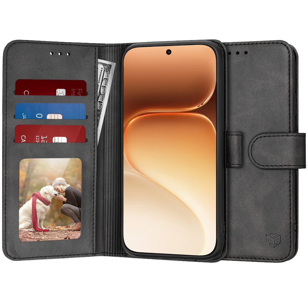 TechSuit Husa de protectie Techsuit Diary Book compatibil cu Honor 600 Pro, Negru