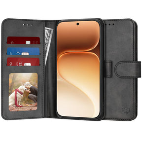 TechSuit Husa de protectie Techsuit Diary Book compatibil cu Honor 600 Pro, Negru