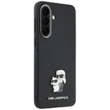 Husa de protectie Karl Lagerfeld Saffiano compatibil cu Samsung Galaxy A57 5G, Gri