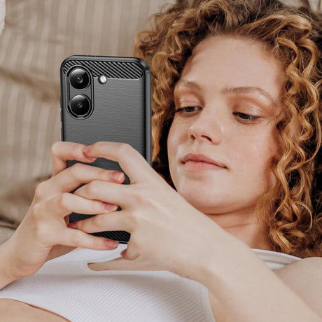 TechSuit Husa de protectie Techsuit Carbon Silicone compatibil cu Xiaomi Poco X8 Pro, Albastru – imagine 6