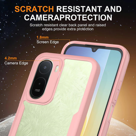 TechSuit Folie de protectie Techsuit ColorVerse 360 Series + compatibil cu Xiaomi Redmi A7 Pro 4G, Roz – imagine 4