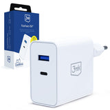 Incarcator 3mk, USB / Type-C, 45W, PD 3.0, QC4, Alb