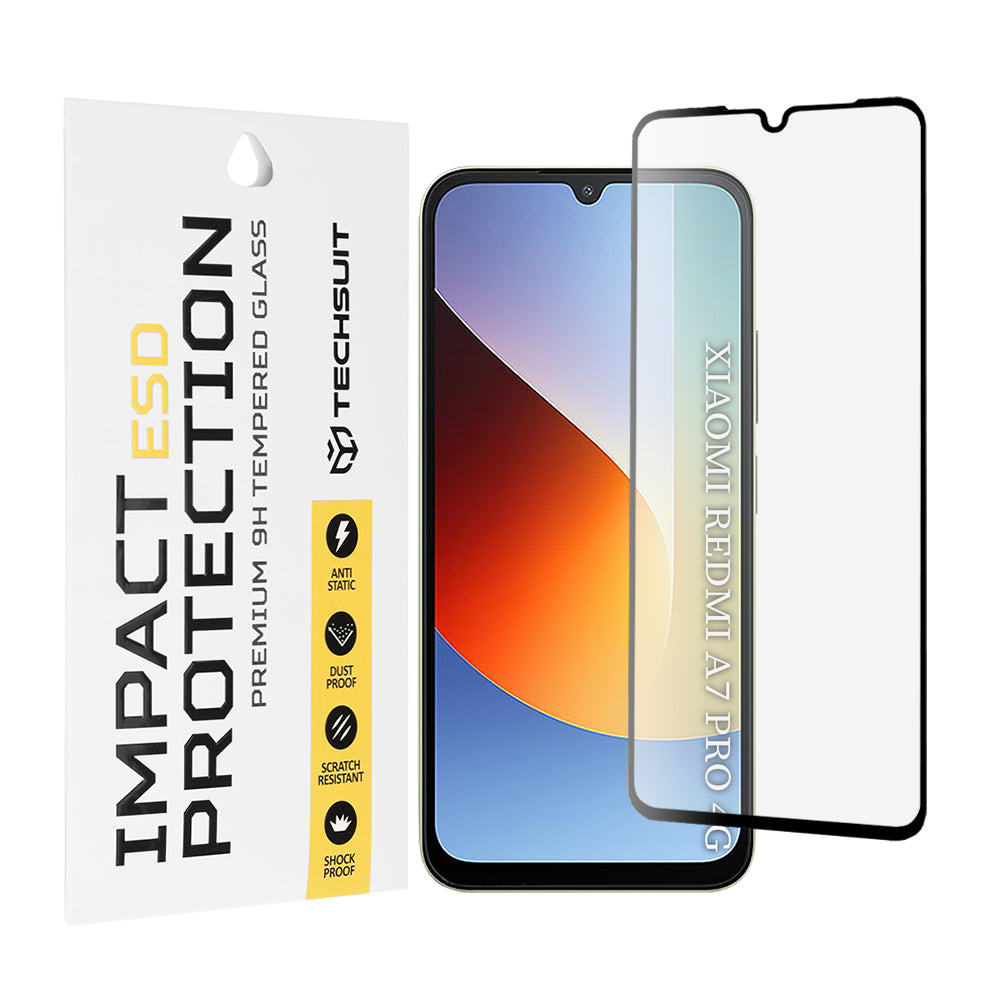 TechSuit Folie de protectie Techsuit ESD Glass compatibil cu Xiaomi Redmi A7 Pro 4G, Negru