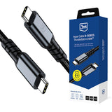 Cablu 3mk Hyper N-Series, Thunderbolt 4, 240W, 2m, Negru