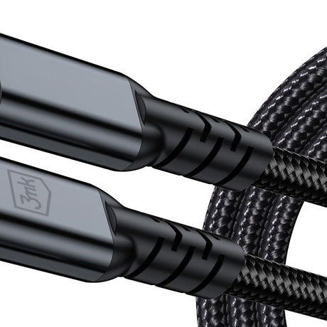 3mk Hyper N-Series kábel, Thunderbolt 4, 240 W, 2 m, fekete