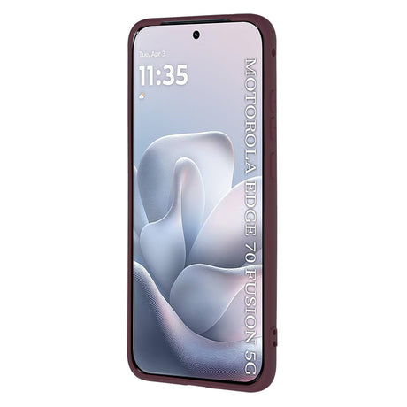 TechSuit Husa de protectie Techsuit SoftFlex compatibil cu Motorola Edge 70 Fusion, Plum Red – imagine 2