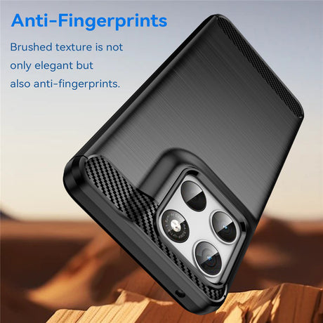 Husa de protectie Techsuit Carbon Silicone compatibil cu Motorola Moto G37 / G37 Power / G47, Negru