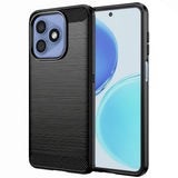 Husa de protectie Techsuit Carbon Silicone compatibil cu Honor X8d, Negru
