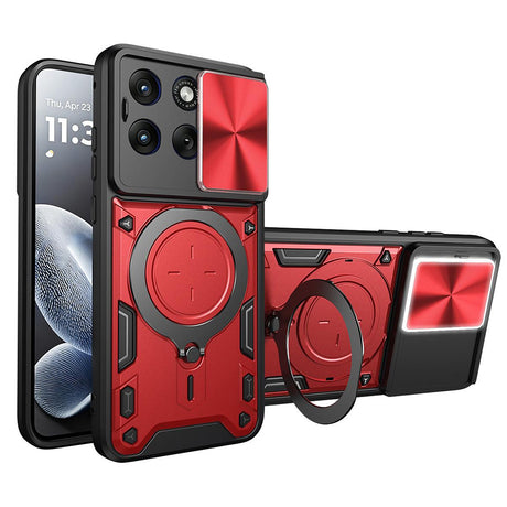 Husa de protectie Techsuit CamGuard Pro compatibil cu Motorola Edge 70 Fusion, Roșu