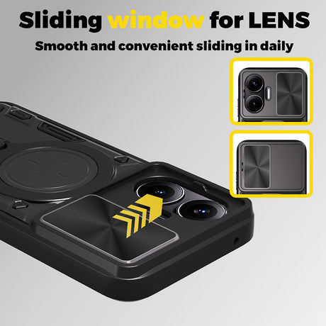 Husa de protectie Techsuit CamGuard Pro compatibil cu Xiaomi Poco F7, Negru