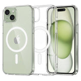 Husa de protectie Techsuit MagSafe Pro compatibil cu iPhone 15 Plus, Transparent