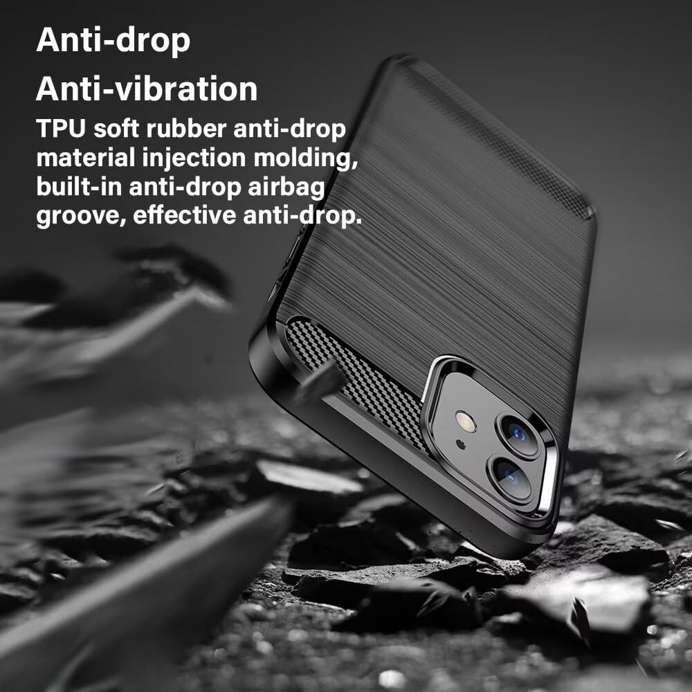 Husa pentru Sony Xperia 1 VIII - Techsuit Carbon Silicone - Black