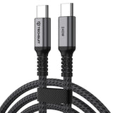 Cablu Techsuit TitanSync Pro (CX2), Type-C, PD240W, 1m, Gri