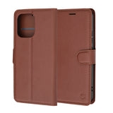 Husa de protectie Techsuit Leather Folio compatibil cu Oppo A6 Pro 4G / A6 Pro 5G, Maro