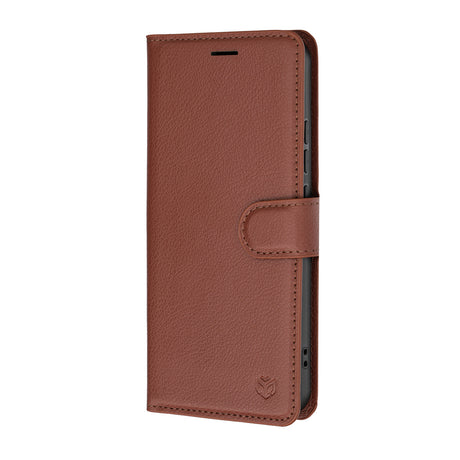 Husa de protectie Techsuit Leather Folio compatibil cu Oppo A6 Pro 4G / A6 Pro 5G, Maro
