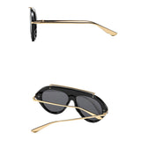 Ochelari de Soare Techsuit (8092), Aviator, Negru