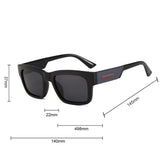 Ochelari de Soare Techsuit (8491), Patrat, TAC, Negru Mat