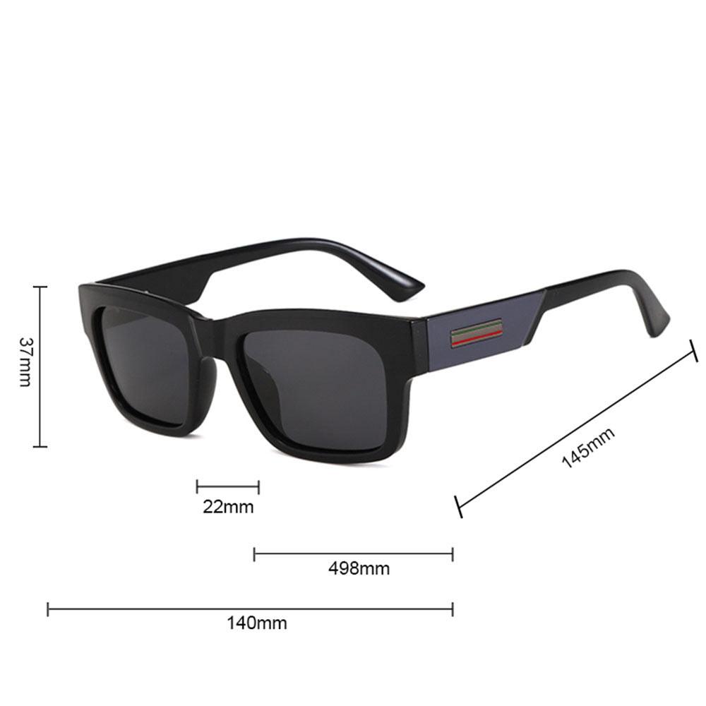 Ochelari de Soare Techsuit (8491), Forma Patrat, TAC, Negru