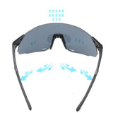 Ochelari Sport Techsuit (8853), TR90, Negru / Argintiu