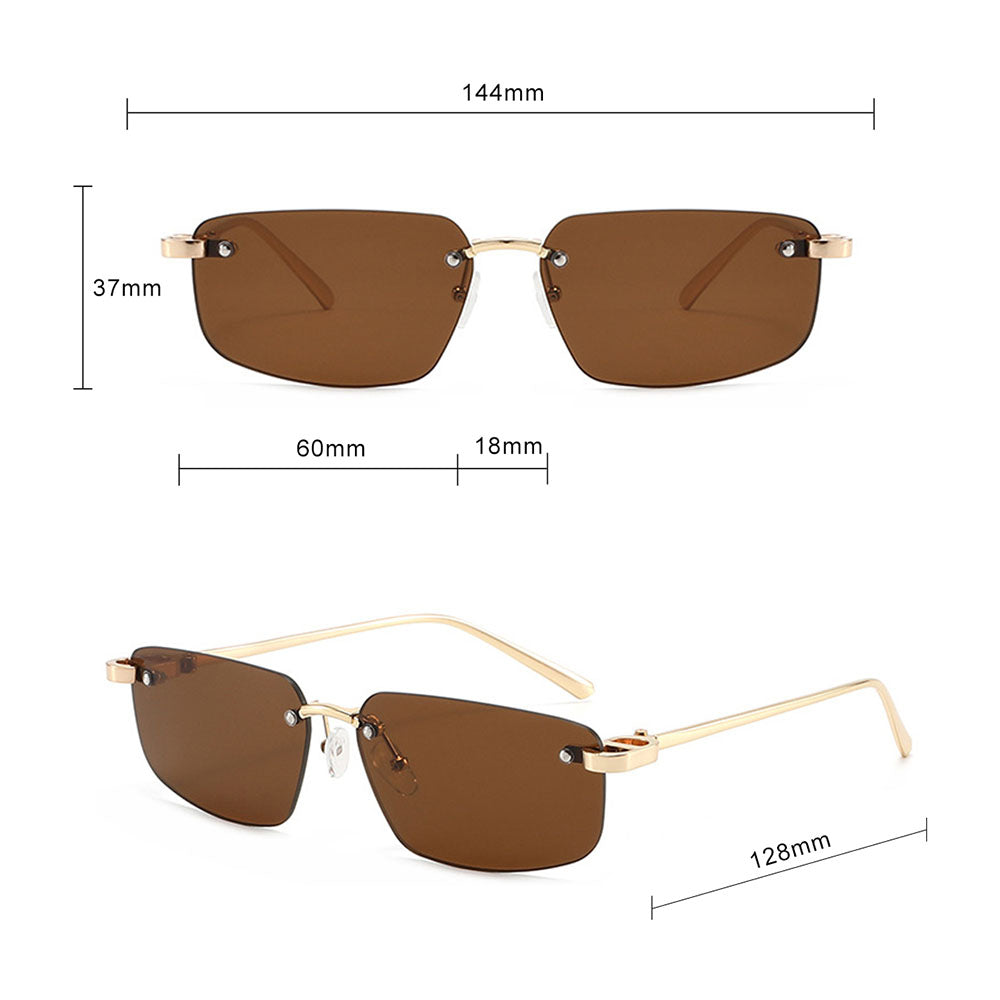 Ochelari de soare Techsuit (S098), Frameless, Roz