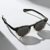 Ochelari de Soare Techsuit (8663), Rotunzi, Polarizati, Negru