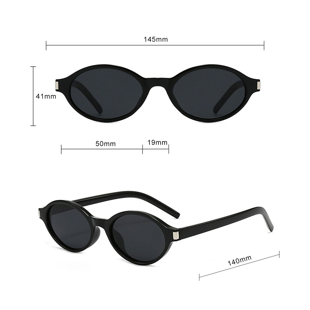 Ochelari de Soare Techsuit (3952), Ovali, Policarbonat, Negru