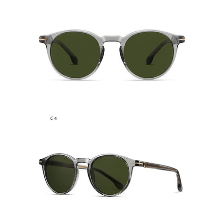 Ochelari de soare Techsuit (31235), TR90, Polarizati, Verde