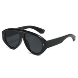 Ochelari de soare Techsuit (3991), Policarbonat, Negru