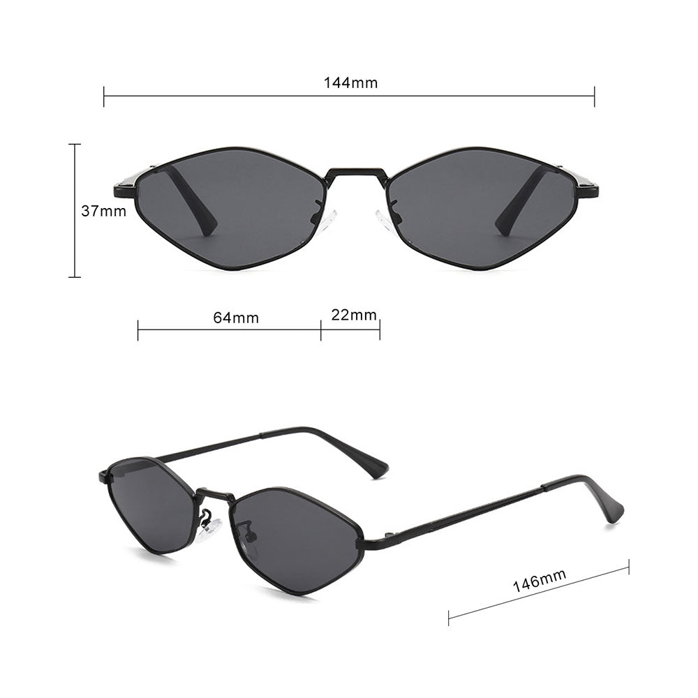 Ochelari de Soare Techsuit (6206), Hexagonal, Negru