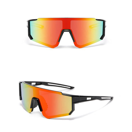 Ochelari de Soare Sport, pentru Copii, Polarizati - Techsuit (R601) - Black / Orange / Yellow