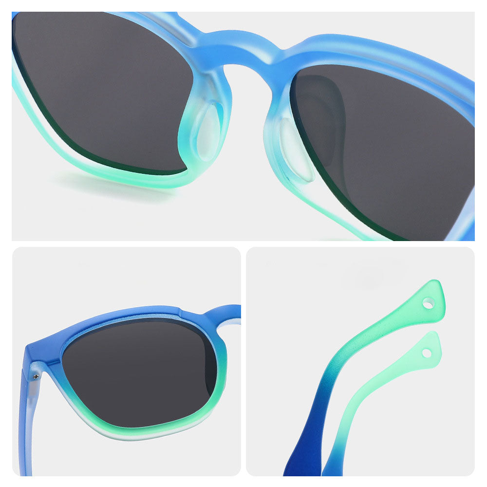 Ochelari de Soare Techsuit (691), TR90, Gri, Portocaliu