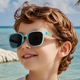 Ochelari de Soare Techsuit (9694), TR Frame, Gri Lentile, Albastru Multicolor