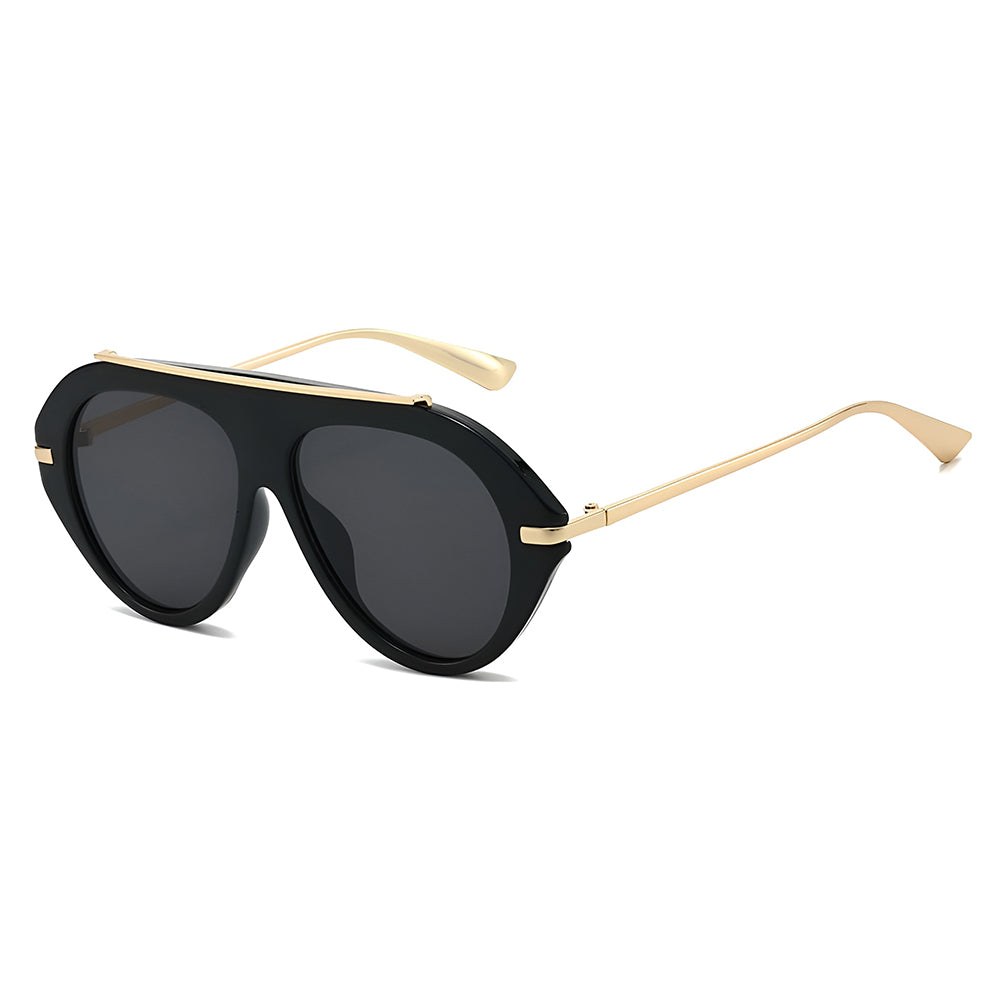 Ochelari de Soare Techsuit (8092), Aviator, Negru