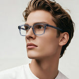 Ochelari Protectie Calculator Techsuit Reflex PC (LS084), Dreptunghiulara, Transparent, Albastru