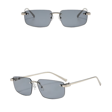 Ochelari de Soare Techsuit (S098), Fara Rama, Gri Inchis