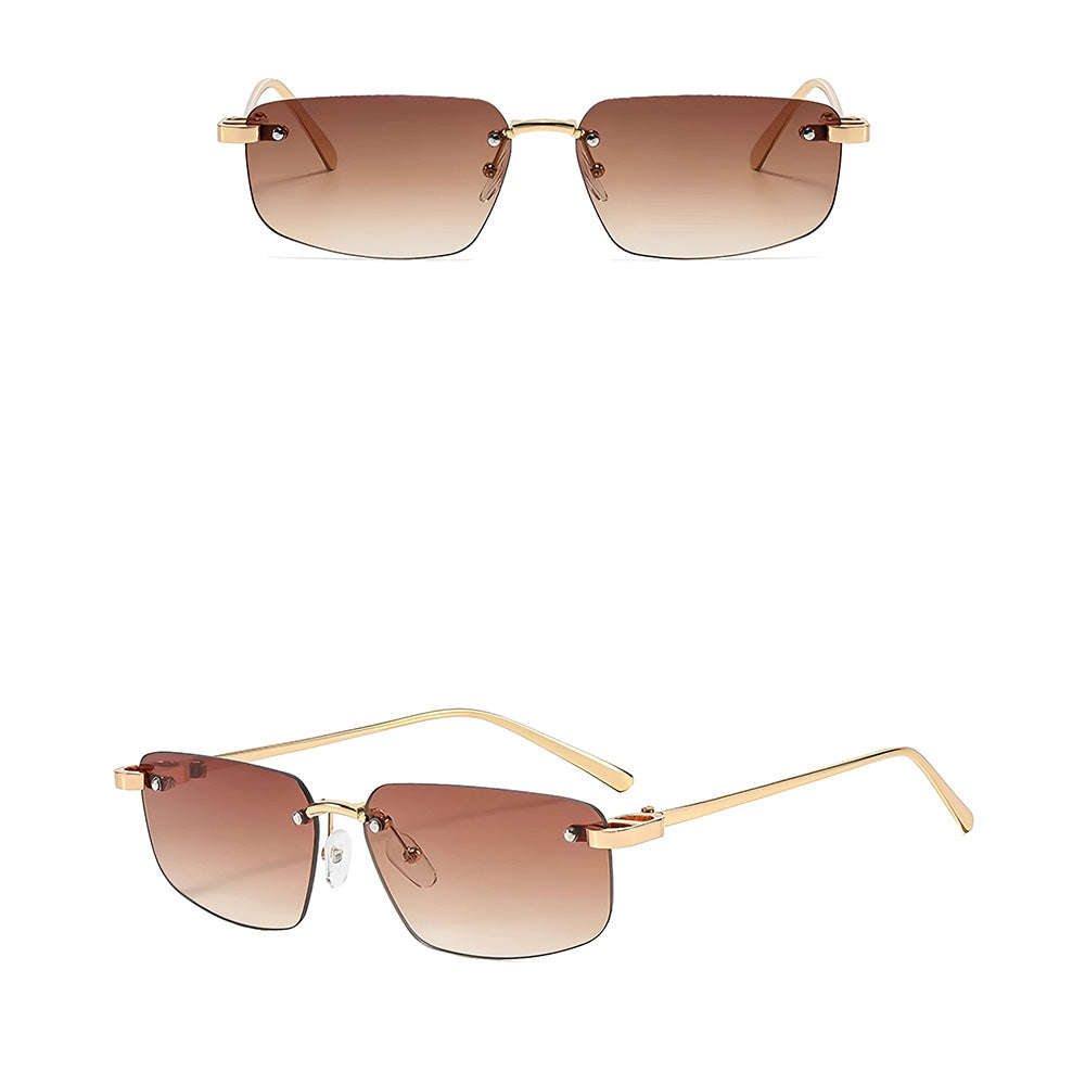 Ochelari de soare Techsuit (S098), Rimless, Auriu