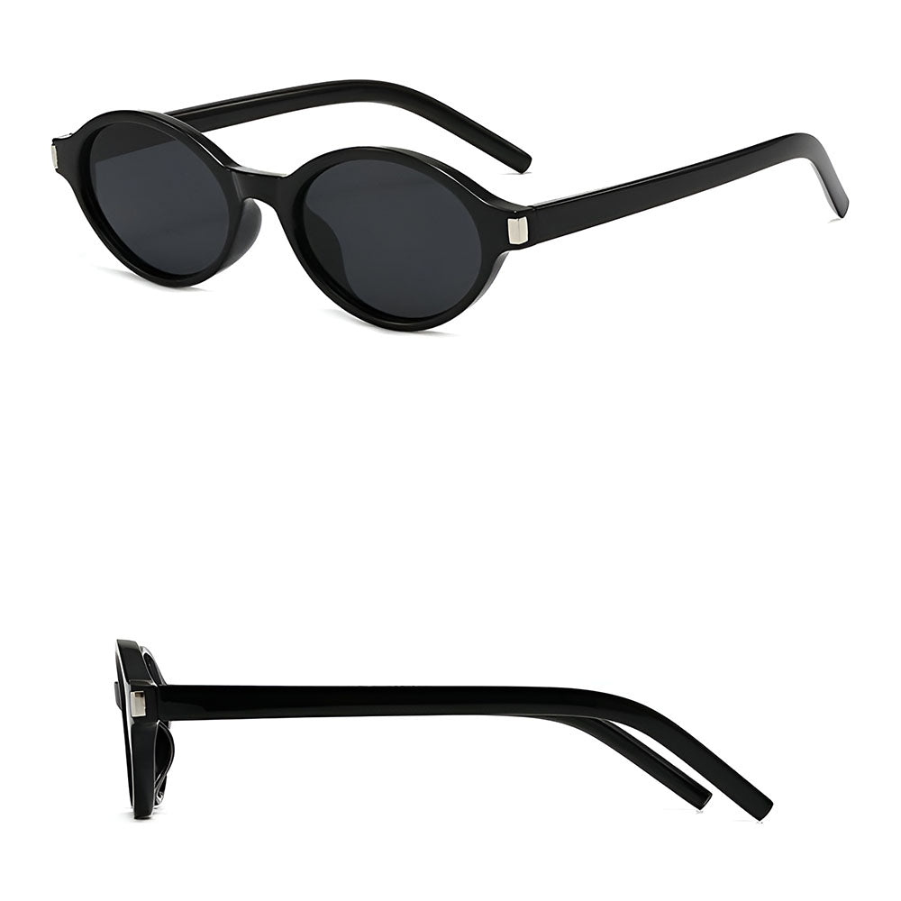 Ochelari de Soare Techsuit (3952), Ovali, Policarbonat, Negru