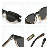 Ochelari de Soare Techsuit (8663), Rotunzi, TR90, Maro