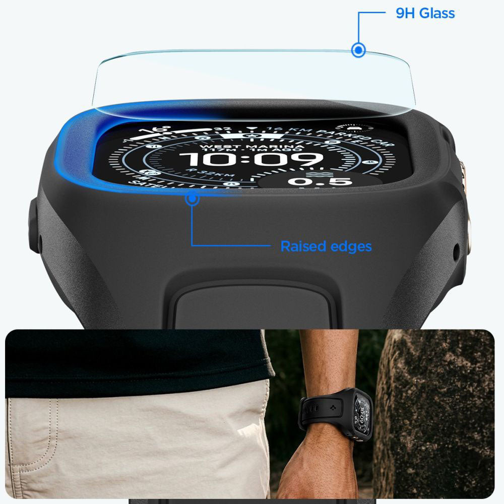 Husa smartwatch Apple Watch Ultra / Ultra 2 / Ultra 3, Negru