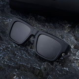 Ochelari de Soare Techsuit (8491), Forma Patrat, TAC, Negru