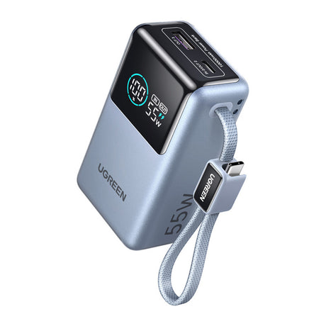 Baterie externa Ugreen Nexode Pro (75701B), 10000mAh, USB / Type-C, 55W, Gri