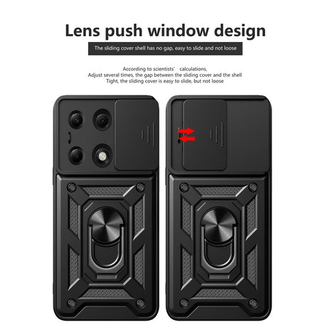 Husa de protectie Techsuit CamShield Series compatibil cu Xiaomi Redmi Note 13 Pro 4G / Poco M6 Pro 4G, Negru