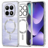 Husa de protectie Techsuit Luxury Crystal MagSafe compatibil cu Xiaomi Redmi Note 15 5G / Note 15 4G / Poco M8 5G, Argintiu