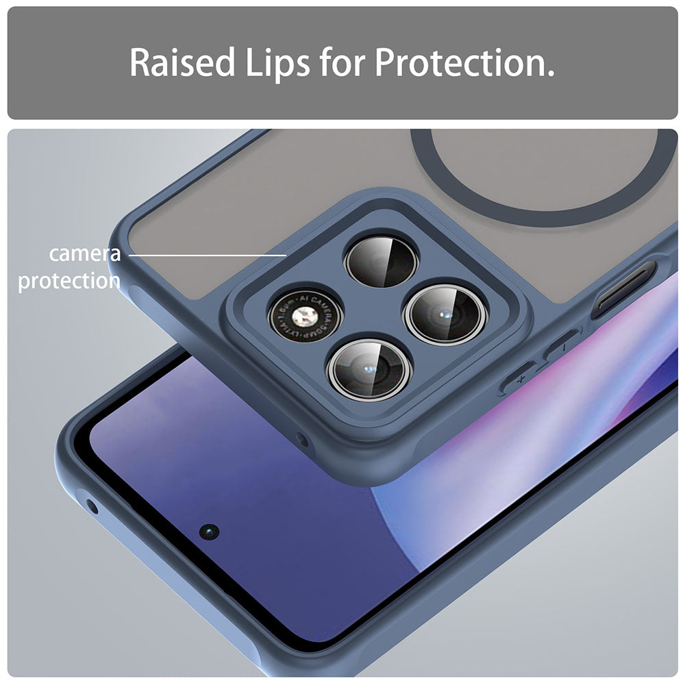 Husa de protectie Techsuit HaloFrost II MagSafe compatibil cu Motorola Moto G37 / G37 Power / G47, Albastru