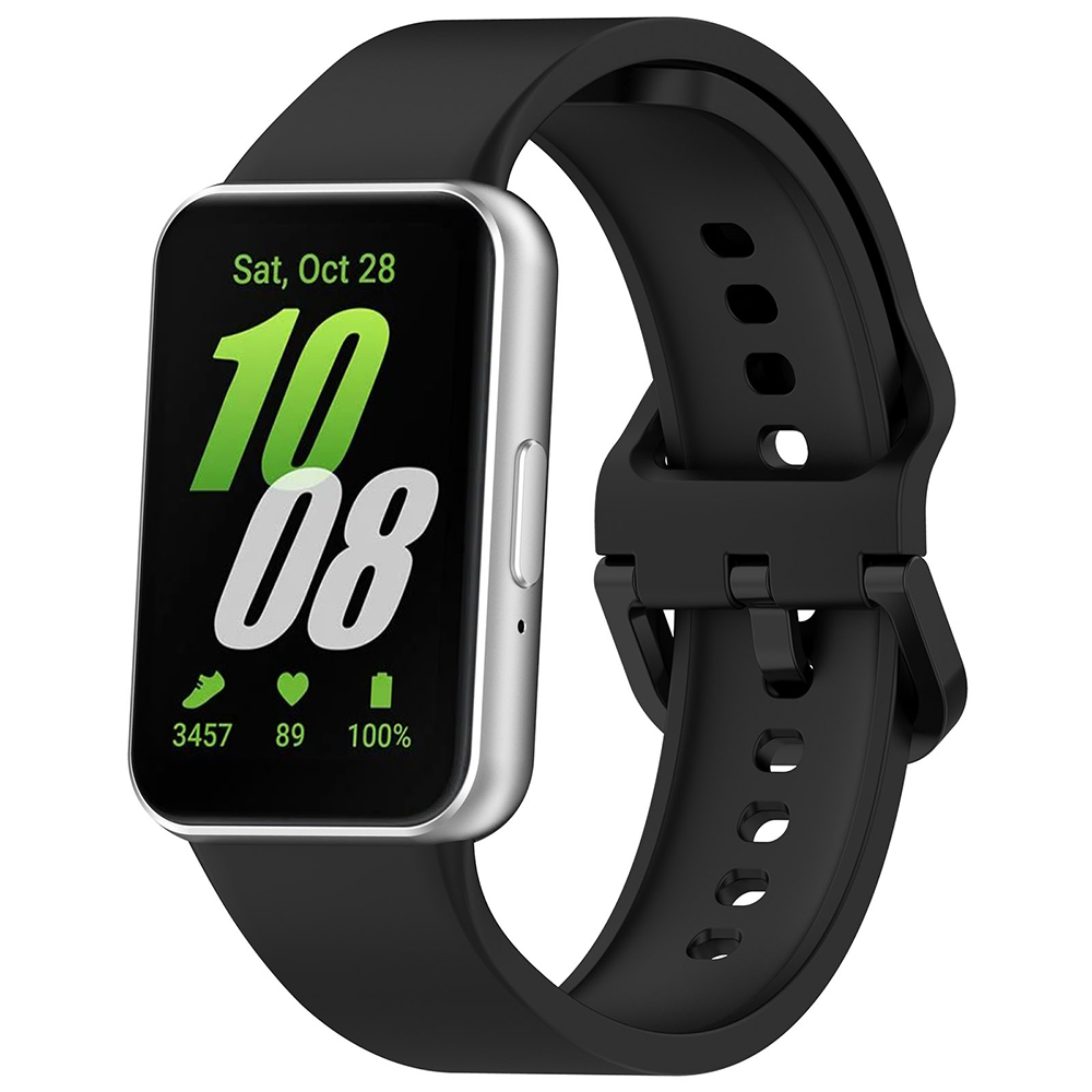 Curea smartwatch Techsuit compatibil cu Samsung Galaxy Fit3, Negru