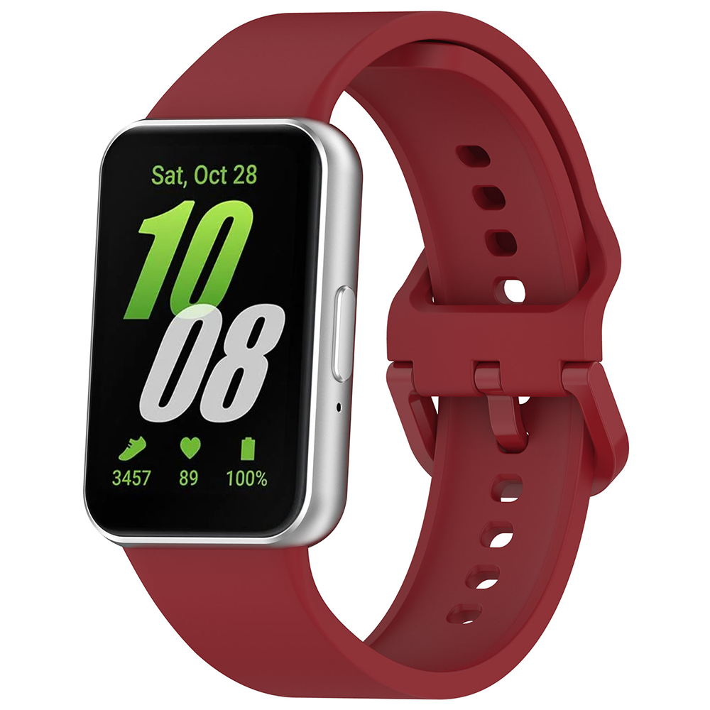 Curea smartwatch Techsuit compatibil cu Samsung Galaxy Fit3, Roșu
